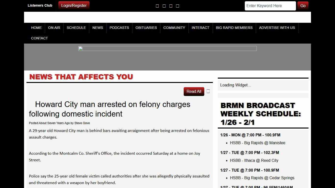 Howard City man arrested on felony charges following domestic incident