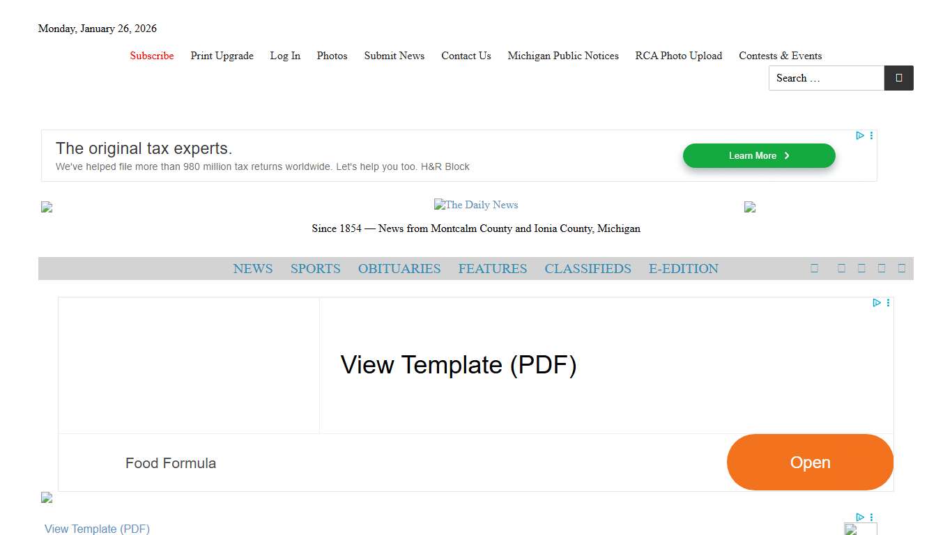 Mugless in Montcalm County - The Daily News